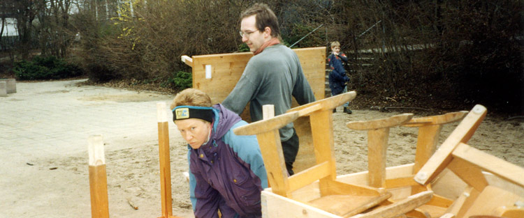 Die alten Räumlichkeiten im Heidberg werden leergeräumt.